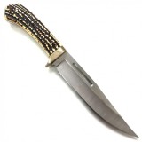 Cutit militar de vanatoare Finka Foxter, 30 cm, otel, si lemn, husa lama