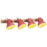 Lampa de perete 25 W, rosu uzat, 90x25 cm, E27