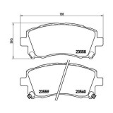 Placute frana Mitsubishi Grandis (Na W); Subaru Forester (Sf), Impreza Coupe (Gfc), Impreza Estate (Gf), Impreza Estate (Gg), Impreza Saloon (Gc), Im