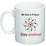 Cana alba personalizata "Stay positive!""Proton", INOVATIX&reg;. 330ml