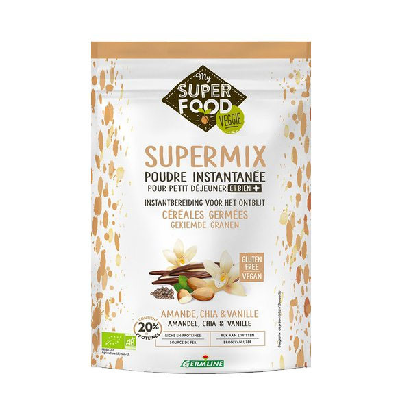 Supermix pentru Micul Dejun cu Migdale, Chia si Vanilie Bio 350gr Germline