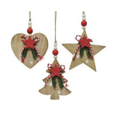 Cumpara ieftin Decoratiune - Bead Hanger with Red Star - mai multe modele | Kaemingk