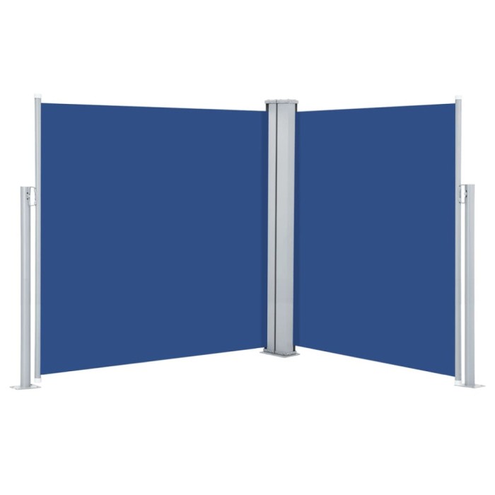 Copertina laterala retractabila, albastru, 160x600 cm