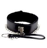 Zgarda piele Eco cu Lesa, Bound to Please - negru
