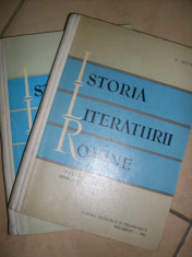 Istoria Literaturii Romane Vol 1-2 - D. Micu ,549478 foto