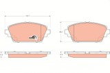 TRW GDB3227 COTEC set placute frana,frana disc