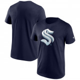 Seattle Kraken tricou de bărbați Chrome Graphic T-Shirt Maritime Blue - 2XL, Fanatics Branded