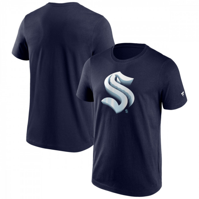 Seattle Kraken tricou de bărbați Chrome Graphic T-Shirt Maritime Blue - M