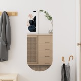 VidaXL Oglindă de perete, 30x70 cm, oval, sticlă