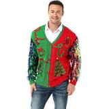 Tricou de Crăciun cu renul Rudolph pentru femei, doamne și unisex