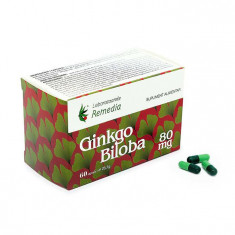 Ginkgo Biloba 80 miligrame 60 capsule Laboratoarele Remedia