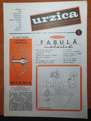revista urzica 15 ianuarie 1976 - revista de satira si umor foto