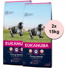 Eukanuba Caring Senior Medium Breed 2 x 15 kg foto
