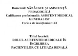 Ofer spre vanzare lucrare de absolvire AMG