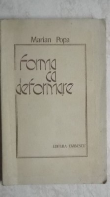 Marian Popa - Forma ca deformare, 1975 foto