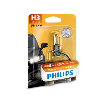 Bec Proiector H3 12V VISION Philips (Blister) foto