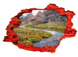 Autocolant decorativ, Gaura in perete, Multicolor, 85 cm, 520STC-2, animale si pasari, Oem