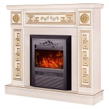Semineu electric Versailles gold cu Cristina, Efect 3D, Telecomanda, 2000W