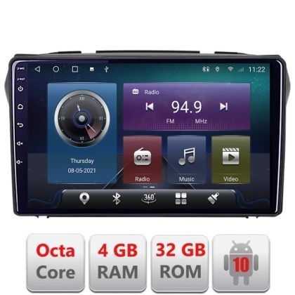 Navigatie Suzuki Alto 2009-2016 Android radio gps internet Octa core 4+32 KIT-alto+EDT-E409 CarStore Technology