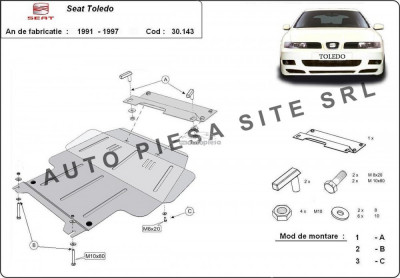 Scut metalic motor Seat Toledo 1 I fabricat in perioada 1991 - 1997 APS-30,143 foto