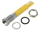 Lampă de control LED galbenă concavă IP67 &Oslash;8mm - APEM