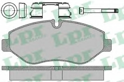 Set placute frana,frana disc IVECO DAILY IV autobasculanta (2006 - 2011) LPR 05P1297 foto