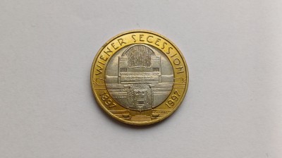 Austria- 50 Schilling 1997-100 de ani - Secesiunea vieneză foto