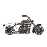 Decoratiune motocicleta retro din metal cu design industrial