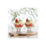 Set cupe de inghetata din sticla (6 bucati) Lv-Cre367 Transparent 10.7x10.7x8.2 cm