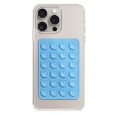 Suport adeziv cu ventuze pentru telefon Techsuit SE-PAD, bleu foto