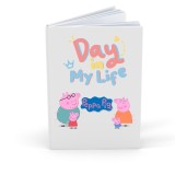 Agenda/Jurnal pentru copii, 100 file, foaie alba, Peppa Pig