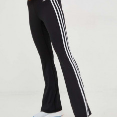 Adidas Performance pantaloni de antrenament Training Essentials femei, culoarea negru, cu imprimeu