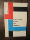 Considerații asupra arte moderne - G. Oprescu