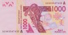 Bancnota Statele Africii de Vest 1.000 Franci 2022 - P115A UNC Coasta de Fildes ( vezi descriere )