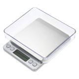 Cantar Digital Bijuterii 0.1-2000g PDTTS2000, Precizie 0.1g, Functie TARA, LCD, cu 2 Tavite Incluse, Ideal Bijuterii, Monede, Medicamente