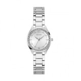 Guess Ceas Quartz pentru Femei cu Brățară Argintie din Oțel Inoxidabil 30mm