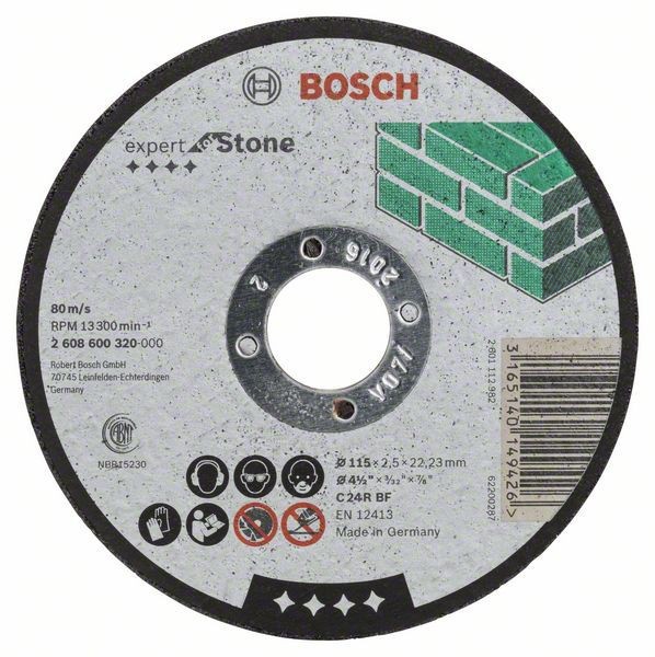 Bosch Disc de taiere drept Expert for Stone C 24 R BF, 115mm, 2.5mm ProAdvanced PowerfulTools