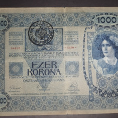SD0157 Romania 1000 korona 1902 stampilata