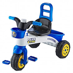Tricicleta pentru copii cu claxon Police in cutie