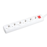 Prelungitor 1.5m 6 prize 3x1 cu &icirc;ntrerupător, Borsan