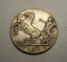 Italia 10 Lire 1928 Rara foto