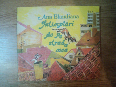 INTAMPLARI DE PE STRADA MEA de ANA BLANDIANA , Bucuresti 1988 , CONTINE ILUSTRATII DE DOINA BOTEZ foto