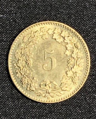 Moneda 5 rappen 2015 foto