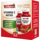 Pachet Vitamina C Nativa 60cps + 30cps