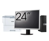 Pachet Calculator Second Hand DELL OptiPlex 7040 SFF, Intel Core i3-6100 3.70GHz, 8GB DDR4, 256GB SSD + Monitor 24&amp;quot; + Imprimanta Brother HL-L6300