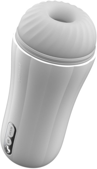 Masturbator cu 5 modele diferite de vibrații Svakom Robin White 19cm