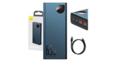 Baseus Adaman Metal Powerbank 20000mAh PD QC 3.0 65W 2xUSB + USB-C + micro USB (albastru)