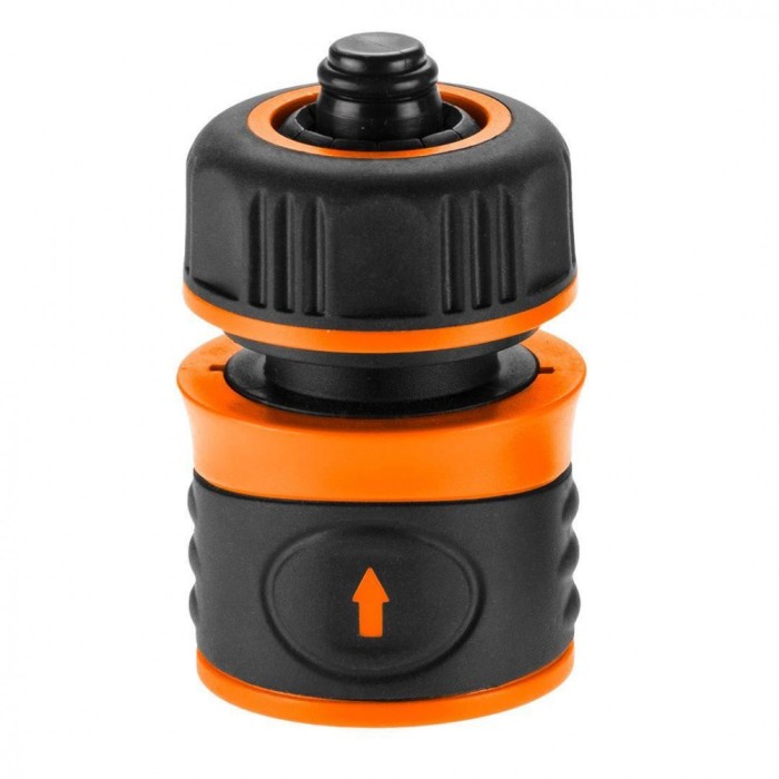 Cupla rapida, cu stop, bimaterial, 1/2", NEO