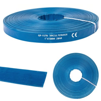 Furtun apa refulare Flat PVC 1&amp;#039;&amp;#039; 100m FarmGarden AgroTrade foto