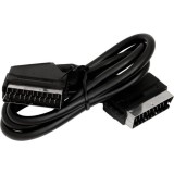 Cablu SCART 21 Pini, Model Negru, Lungime 3 m - Cablu EUROSCART pentru TV